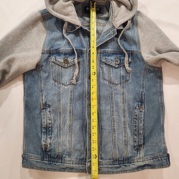 Amnesia Denim Sweatshirt Jacket - Picture 12 of 16